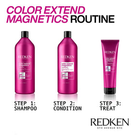 Redken Color Extend Magnetics Shampoo with lather on hair