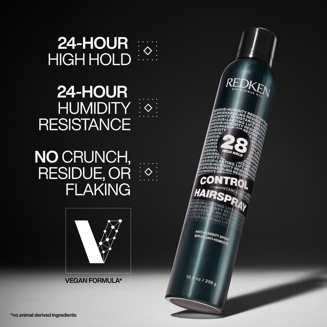 Redken Control Hair Spray 28 back view with ingredients