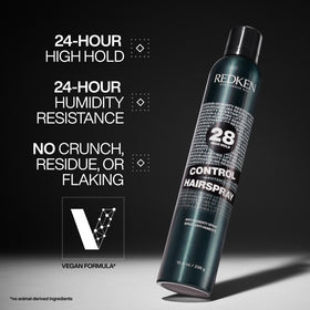 Redken Control Hair Spray 28 back view with ingredients