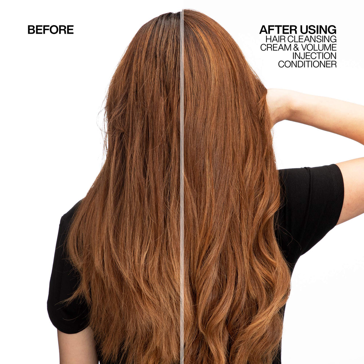 Redken Detox Hair Cleansing Cream Shampoo back view with ingredient list