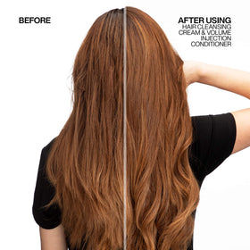 Redken Detox Hair Cleansing Cream Shampoo back view with ingredient list