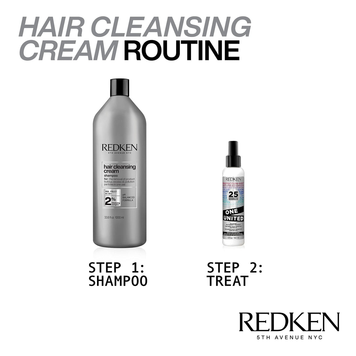 Redken Detox Hair Cleansing Cream Shampoo in a bathroom setting