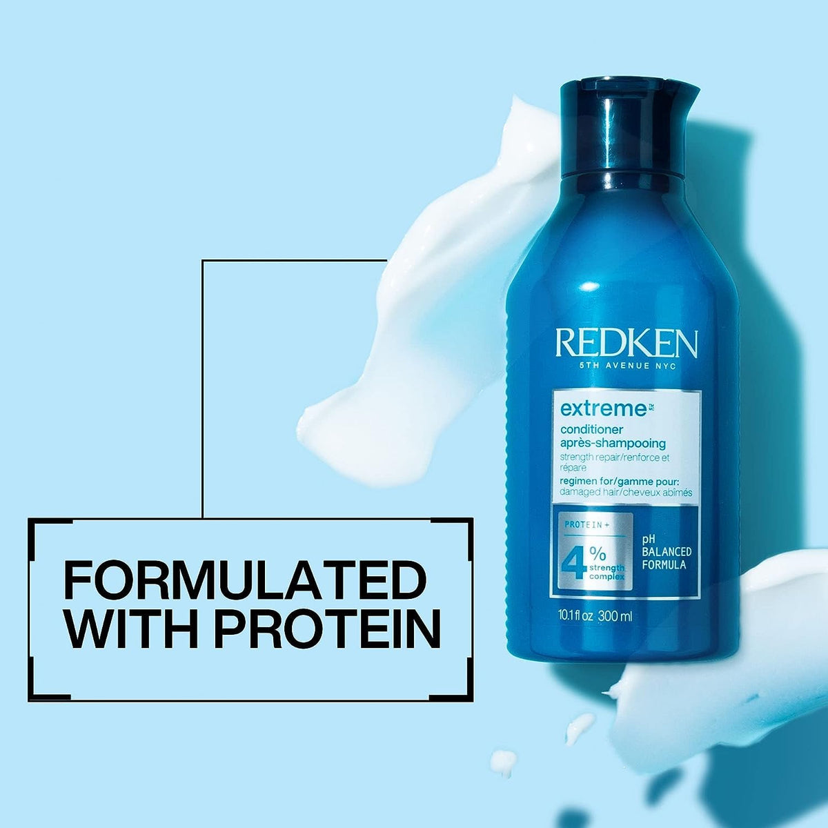 Redken Extreme Conditioner in a bathroom setting