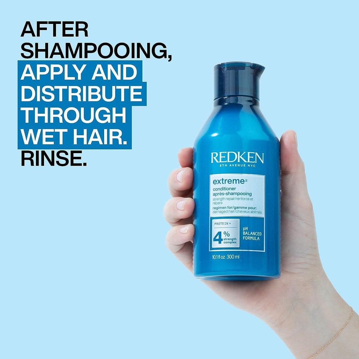 Redken Extreme Conditioner texture on hand
