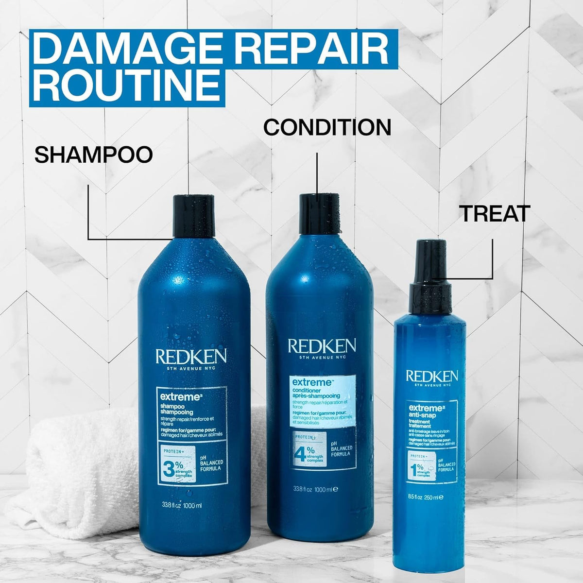 Redken Extreme Conditioner with other hair care products