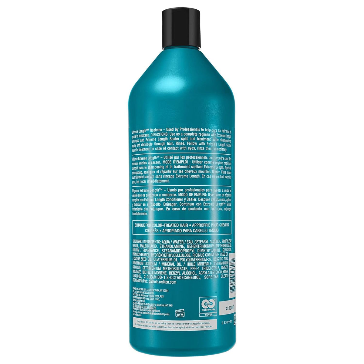 Redken Extreme Length Conditioner 33.8 Fl Oz back view