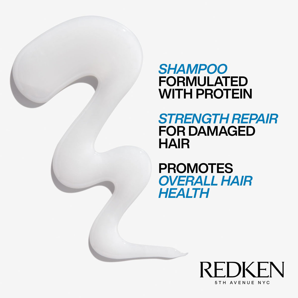 Redken Extreme Shampoo with smooth hair background