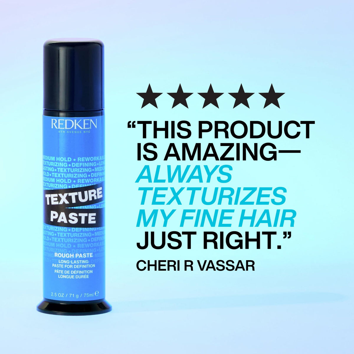 Redken Long-Lasting Styling Paste 3.4 Oz texture close-up