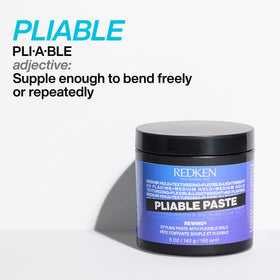 Redken Pliable Styling Paste 200g in lifestyle setting