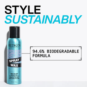Redken Spray Wax Invisible Texture Mist 5.5 Oz with textured hair