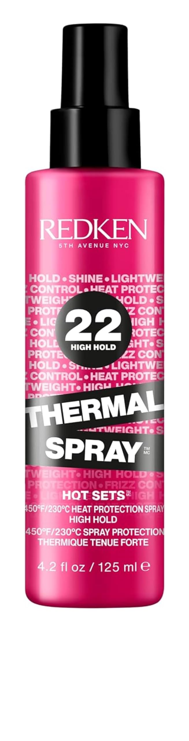 Redken Thermal Spray 22 High Hold front view bottle