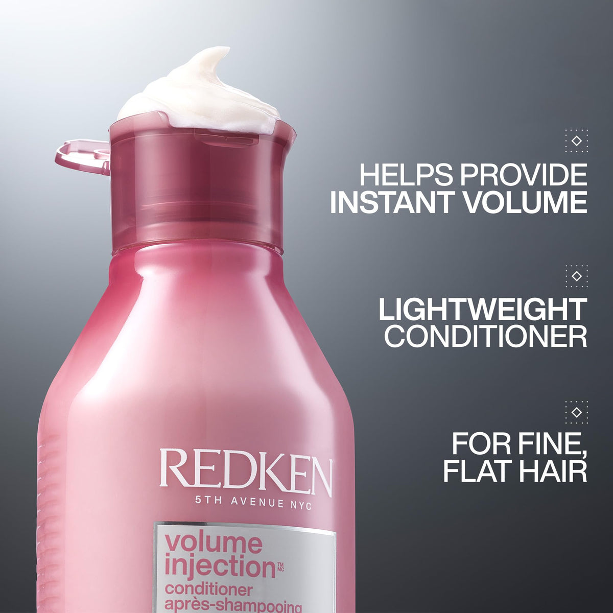 Redken Volume Injection Conditioner 10.1 Fl Oz back view