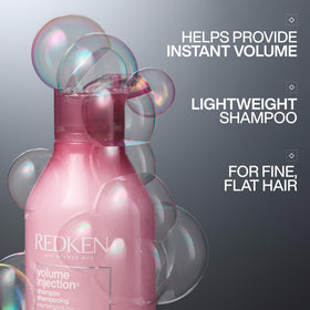 Redken Volume Injection Shampoo bottle side view