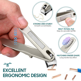 Redriver Nail Clippers with leather storage bag