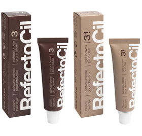 RefectoCil Cream Hair Dye 2-Pack Natural Brown and Light Brown front view