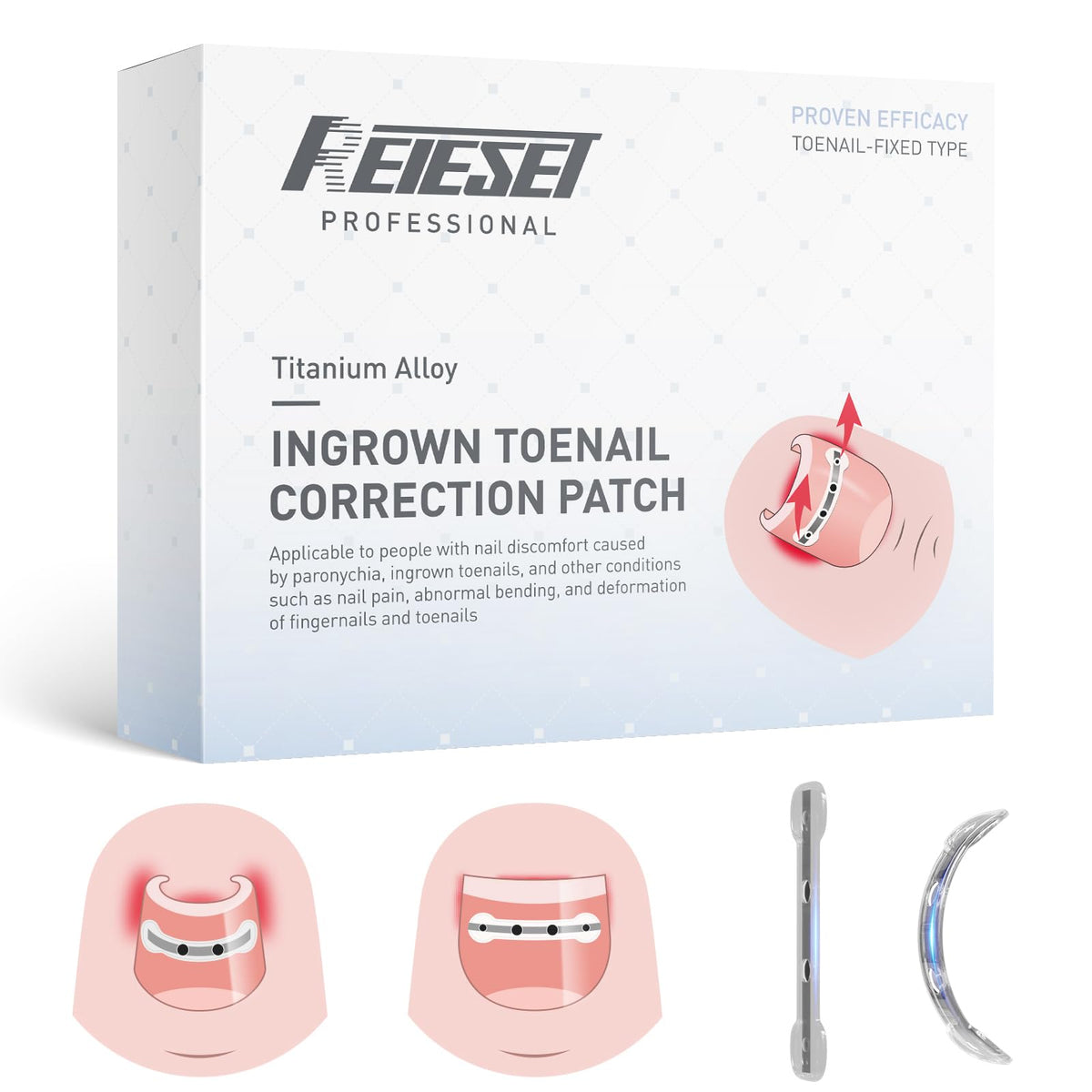 Reieset Ingrown Toenail Kit packaging front view