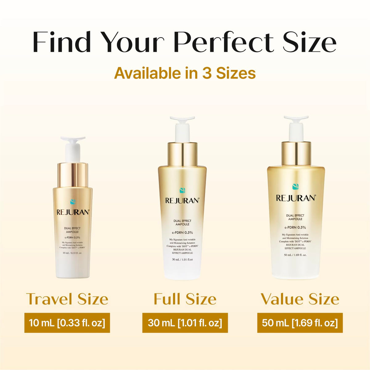 REJURAN Dual Effect Ampoule 10ml with other skincare products