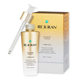 REJURAN Dual Effect Ampoule front view with packaging