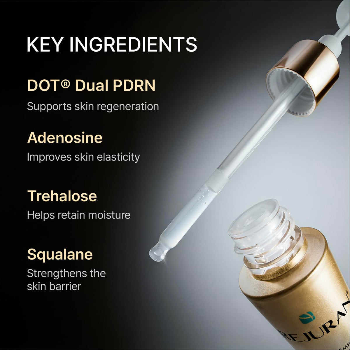 REJURAN Dual Effect Ampoule serum application on skin