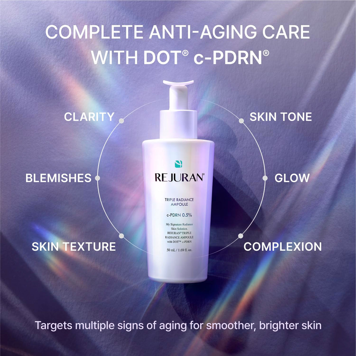 REJURAN Triple Radiance Ampoule application on skin