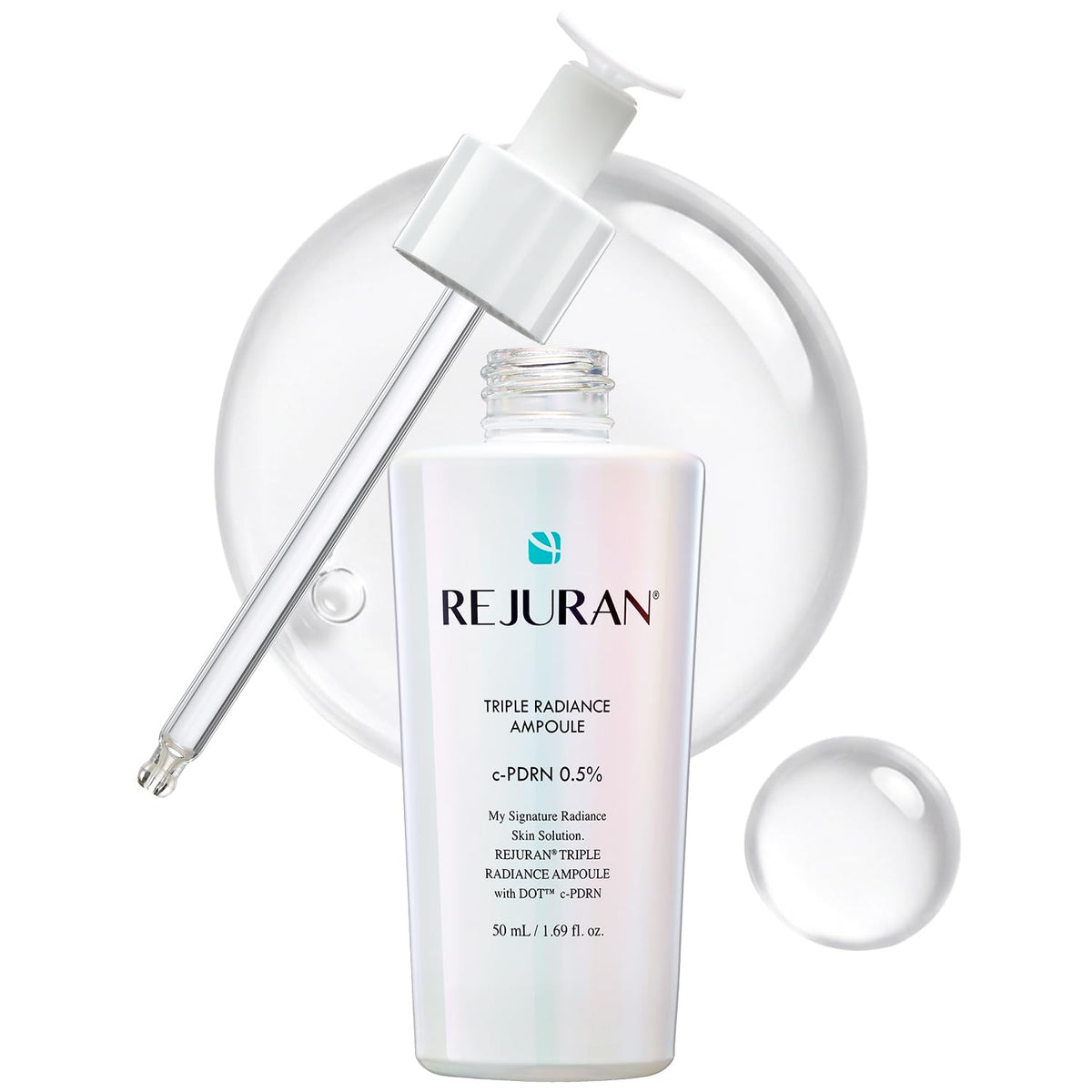 REJURAN Triple Radiance Ampoule front view with packaging