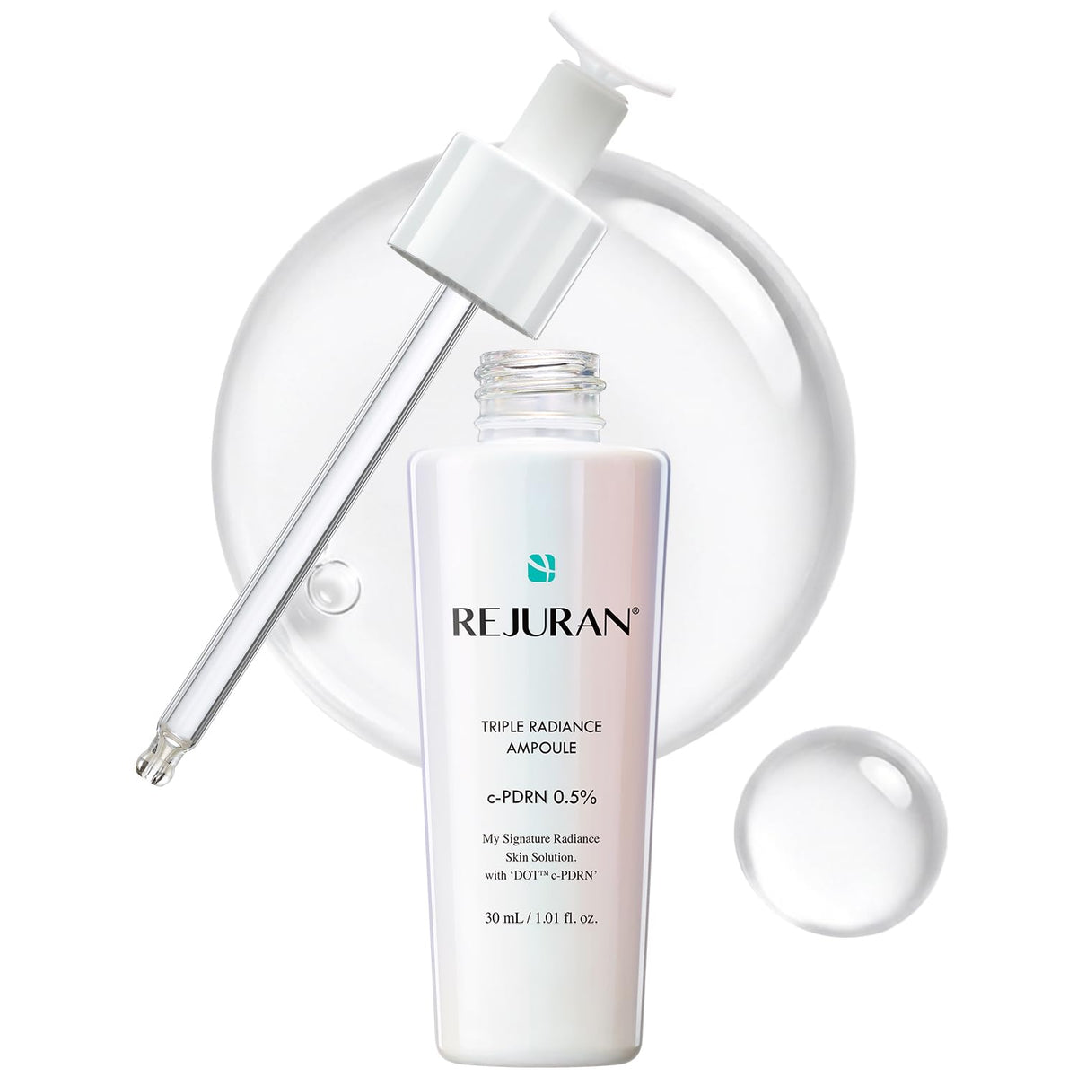 REJURAN Triple Radiance Ampoule front view with packaging
