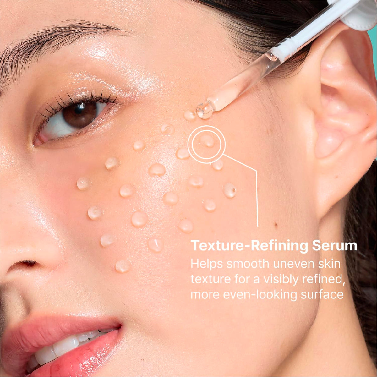 REJURAN Turnover Ampoule lifestyle shot with model