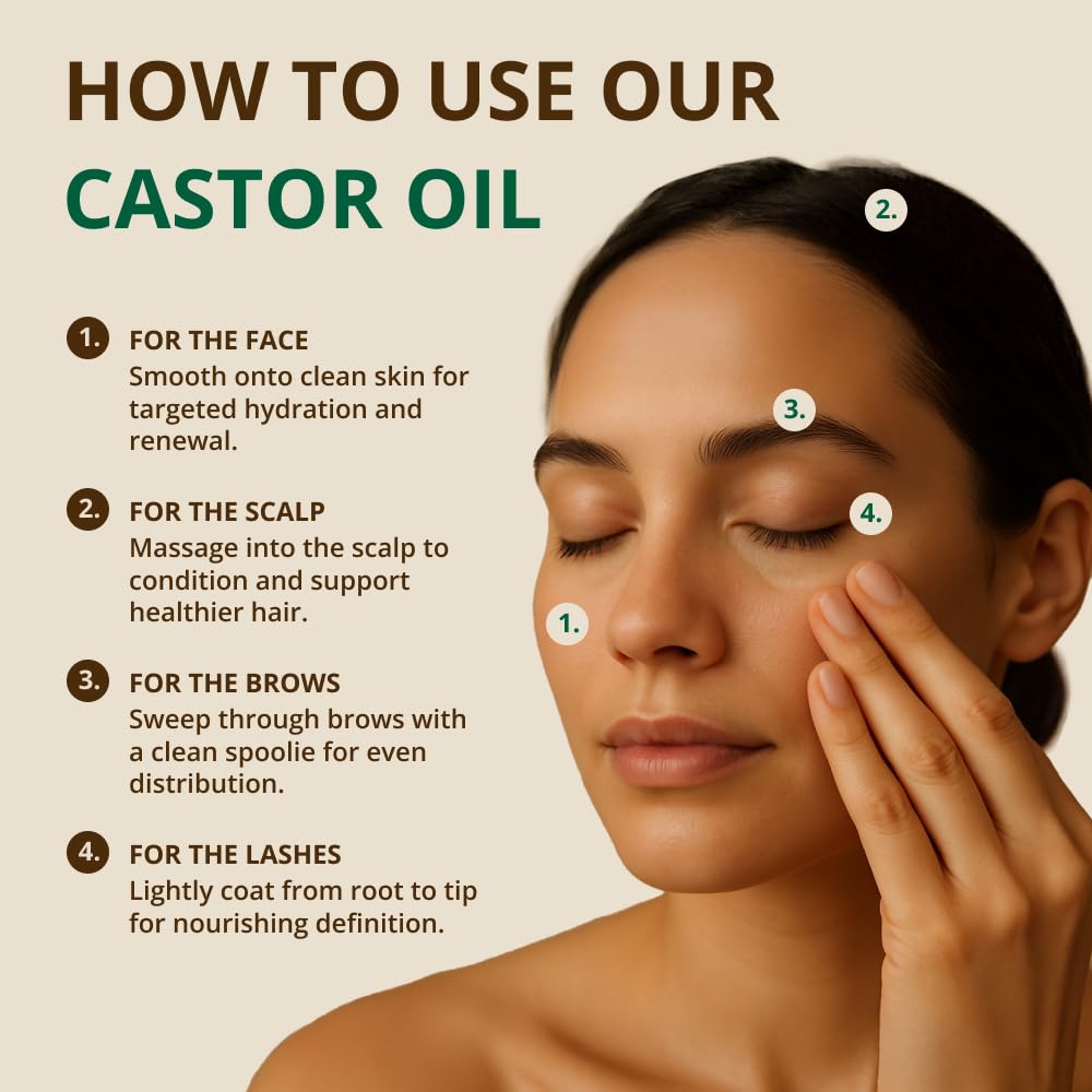 RejuveNaturals Castor Oil bottle side view