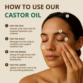 RejuveNaturals Castor Oil bottle side view