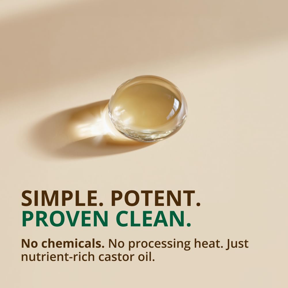 RejuveNaturals Castor Oil bottle with natural ingredients