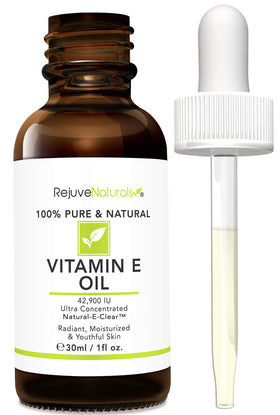 RejuveNaturals Vitamin E Oil 100% Pure application on hands