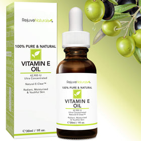 RejuveNaturals Vitamin E Oil 100% Pure packaging