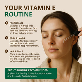 RejuveNaturals Vitamin E Oil dropper close-up