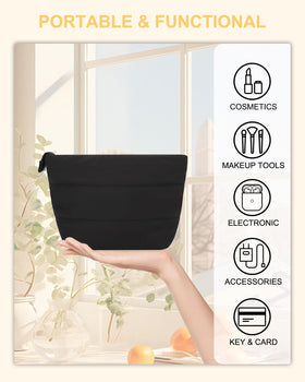 Relavel Mini Makeup Bag lifestyle scene on vanity