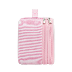 Relavel Pink Makeup Bag with a clean PVC lining