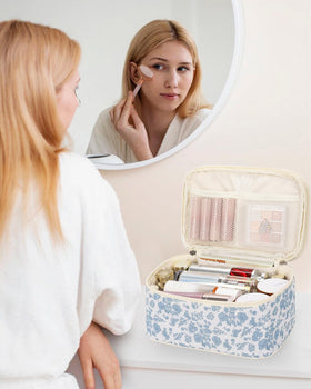 Relavel Travel Makeup Bag back view