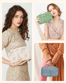 Relavel Travel Makeup Bag compact size in hand