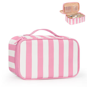 Relavel Travel Makeup Bag front view with brush compartment