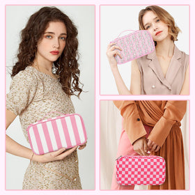 Relavel Travel Makeup Bag in a travel setting