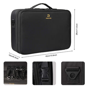 Relavel Travel Makeup Train Case compact storage for jewelry and accessories