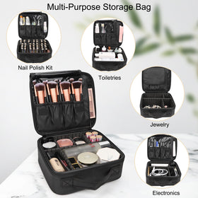 Relavel Travel Makeup Train Case detail of high quality fabric
