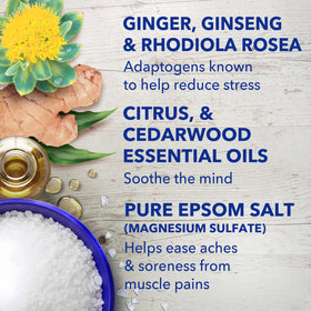 Relaxing bath scene with Dr Teal's Epsom Salt