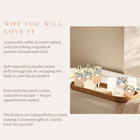 Relaxing bath setup with ArioseMonde products