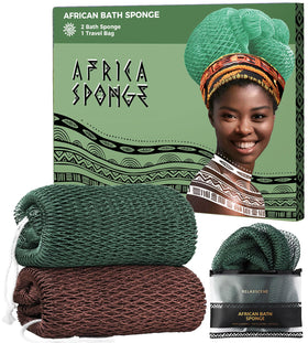 RelaxScene African Net Sponge front view in vibrant colour