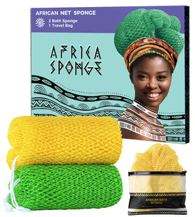 RelaxScene African Net Sponge front view in vibrant colour