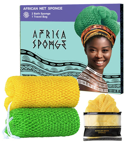 RelaxScene African Net Sponge front view in vibrant colour