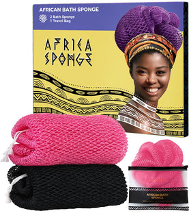 RelaxScene African Net Sponge front view with vibrant colour