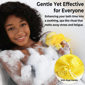 RelaxScene African Net Sponge with ropes for easy handling