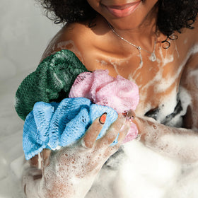 RelaxScene Afro Scrubber African Net Sponge packaging display