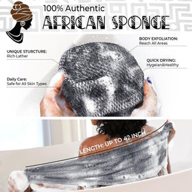 RelaxScene Authentic African Net Sponge back view